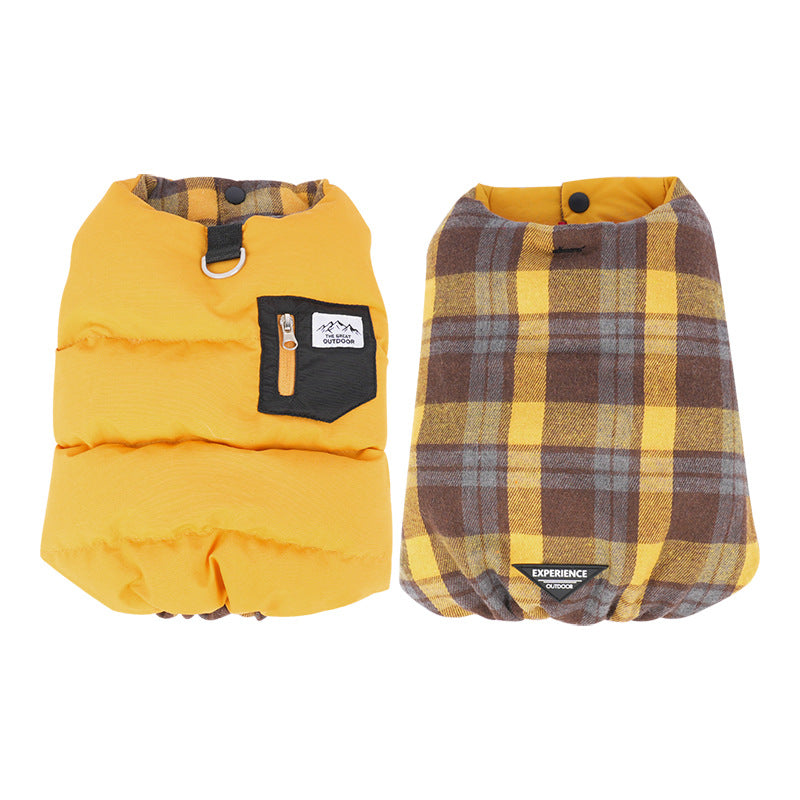 pet Cotton Jacket Fall Winter Warm dog Multiple Colors Available Fashion Versatile Small to Medium Dogs