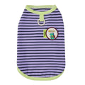 Pet clothes dog cat clothes pet apparel spring/summer new pet vest 26 dinosaur logo striped vest