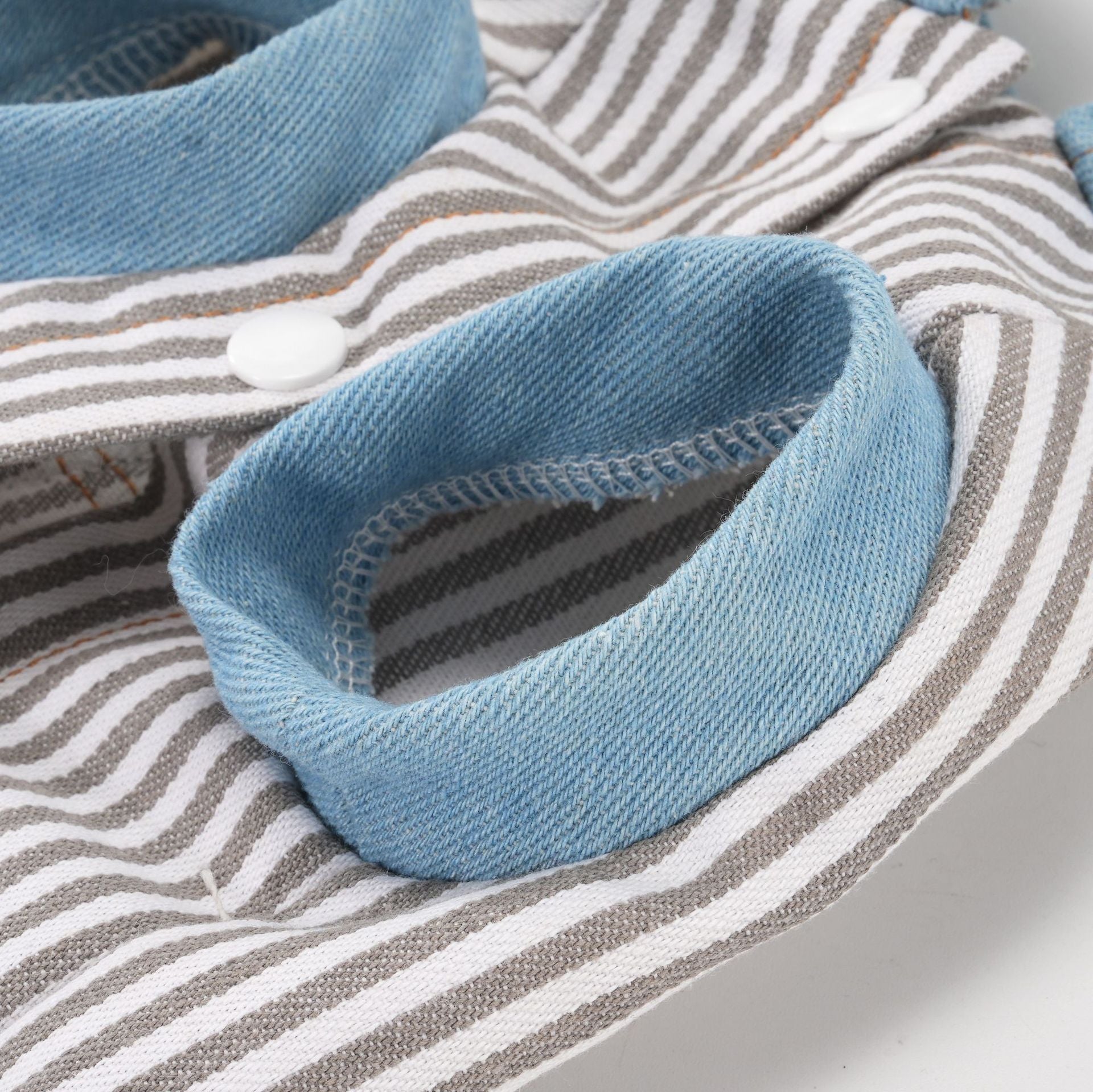 Pet clothes dog cat clothes breathable denim pet clothing spring and summer new pet 26 stripe denim jacket