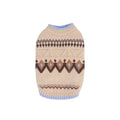 pet Fall Winter Warm Schnauzer Bichon Knitted Color Match Two Leg Sleeveless Sweater