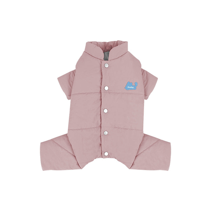 pet Clothes Fall Winter Cotton Jacket Warm Four Leg Schnauzer Maltese Small Dogs Thickened
