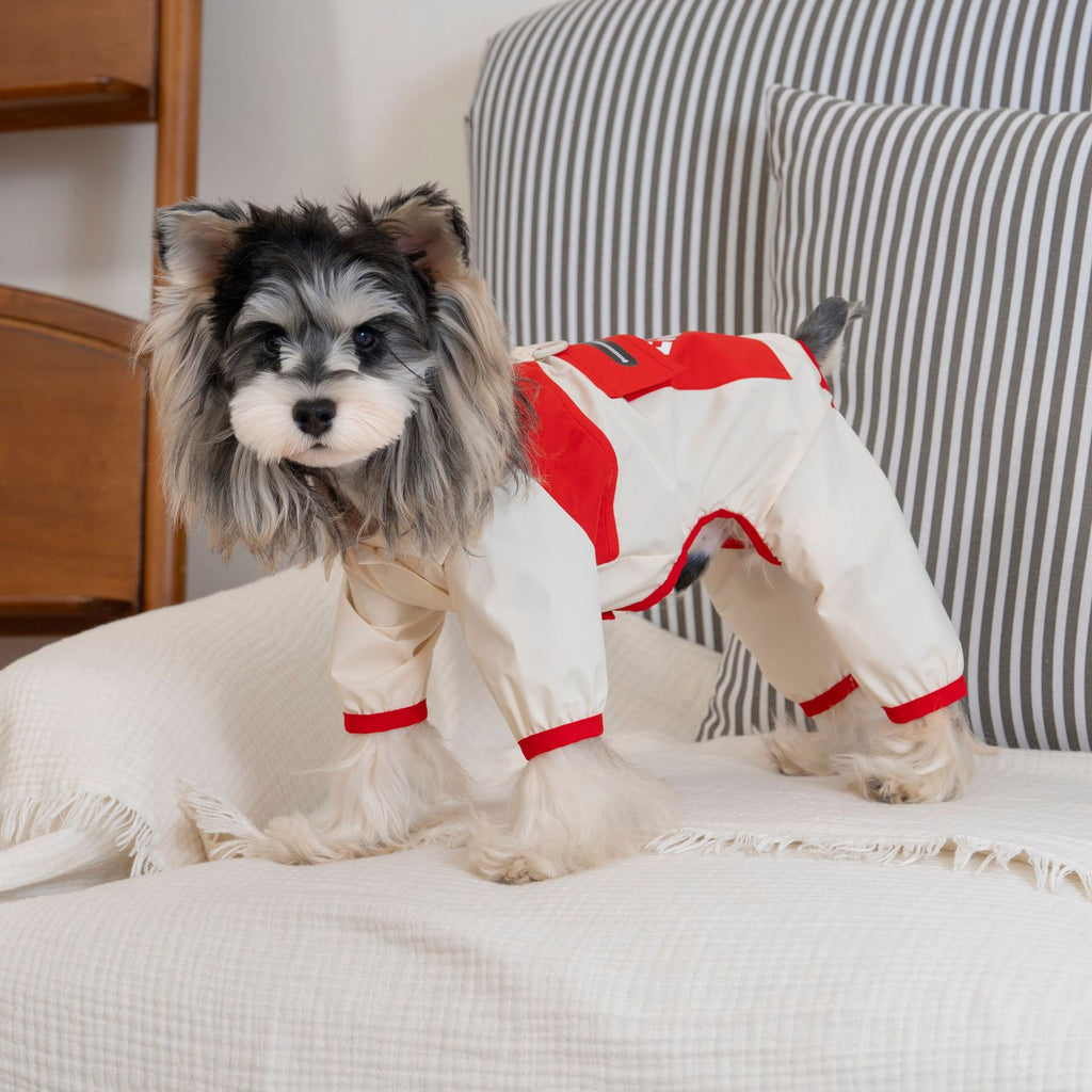 Spring and summer clothes, four-legged thin style, new style jacket, teddy schnauzer spring clothes, 26 cool wind flap pocket pants, four legs