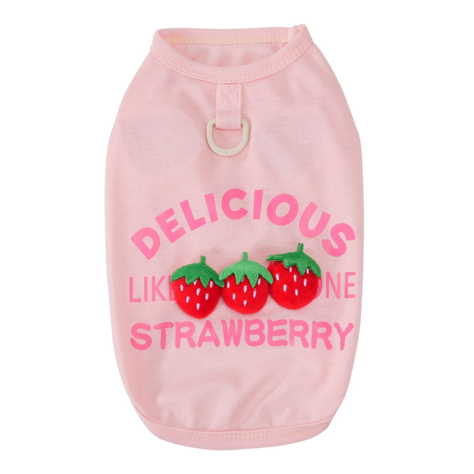 Pet clothes dog cat clothes pet clothing spring and summer new pet 26 three-dimensional doll fruit vest
