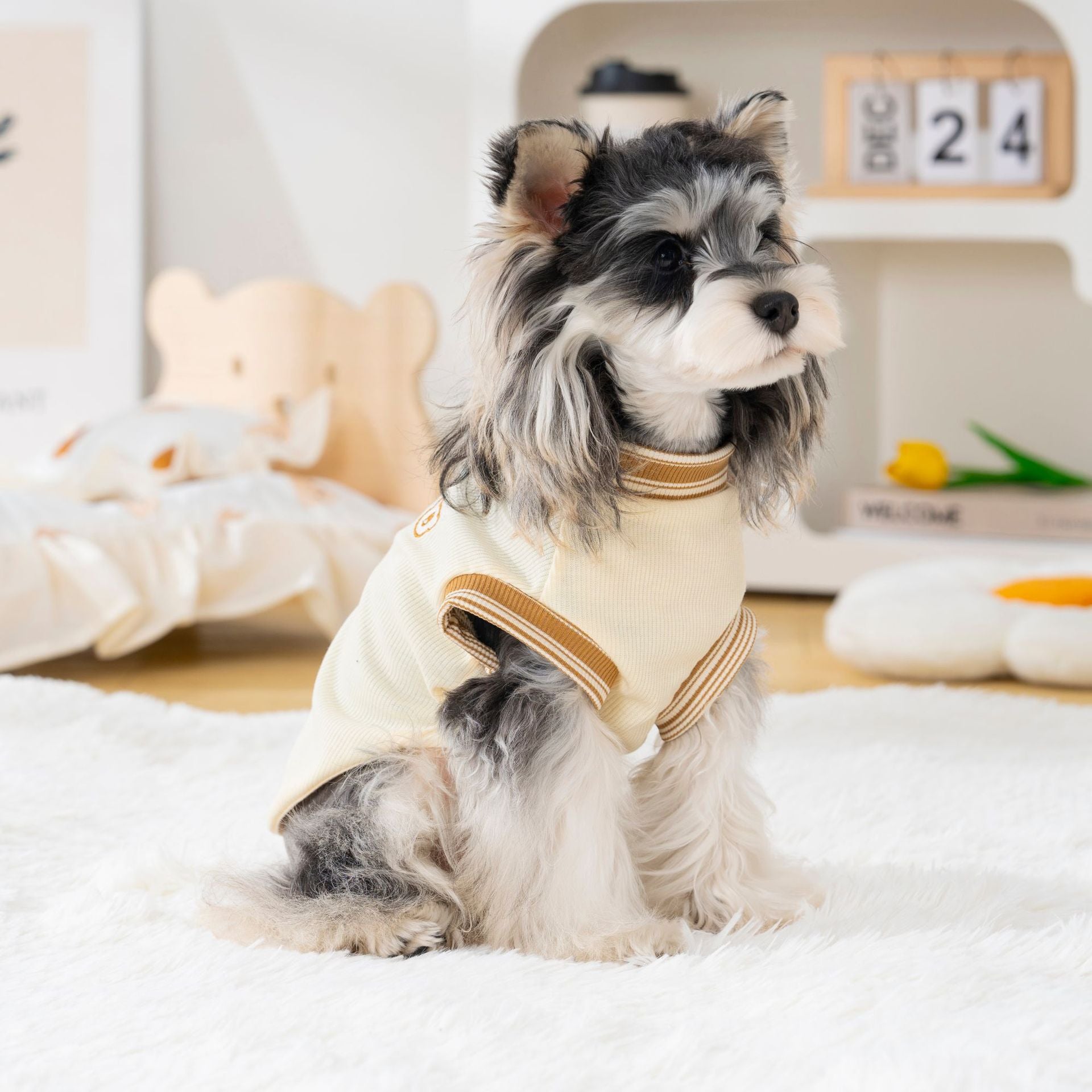 Pet clothes dog clothes pet apparel t-shirt spring/summer new pet vest 26 bear head embroidered t-shirt