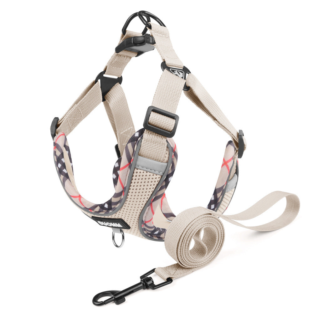 pet Leash Outdoor Corgi Harness French Bulldog dog Harness Vest Breathable Walking