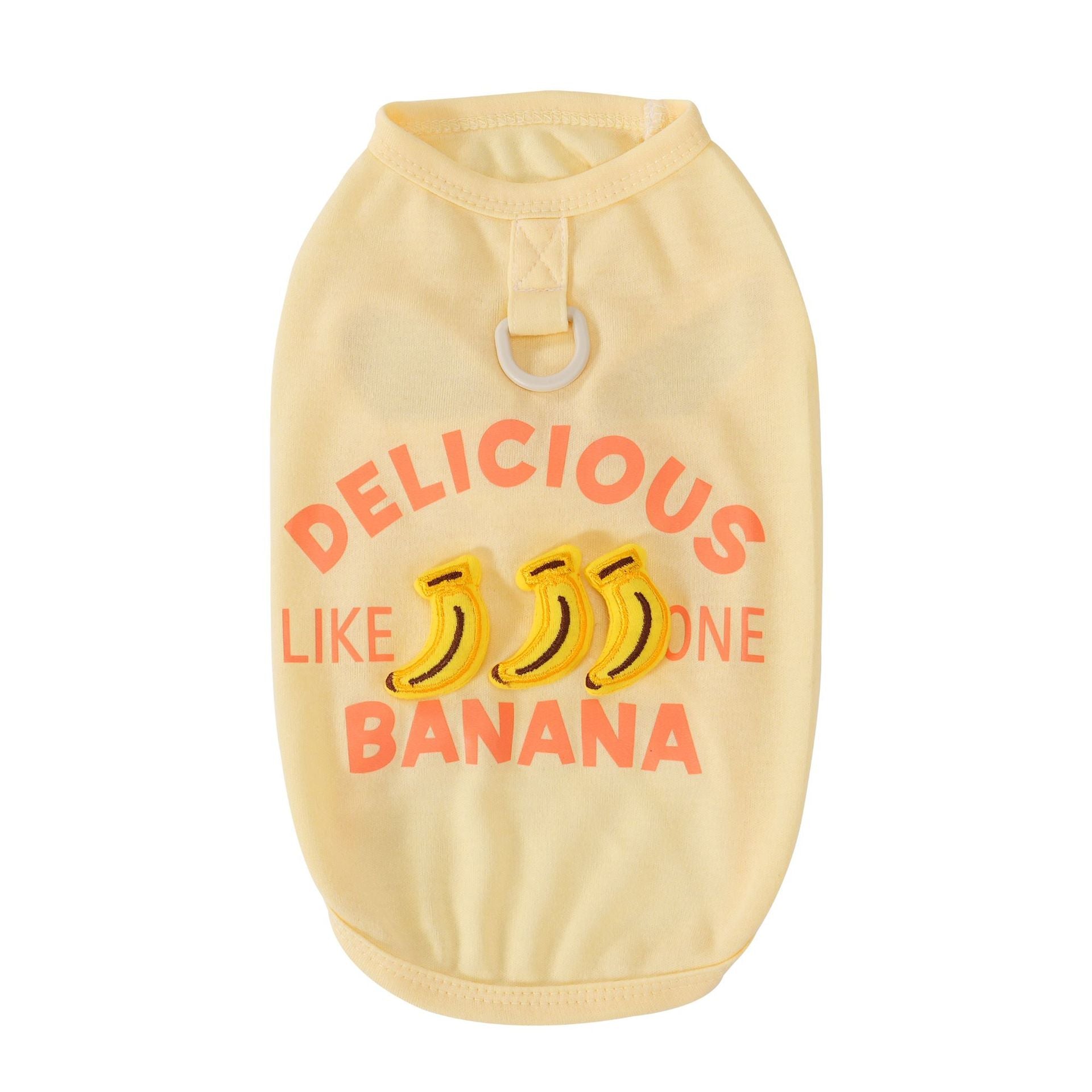 Pet clothes dog cat clothes pet clothing spring and summer new pet 26 three-dimensional doll fruit vest