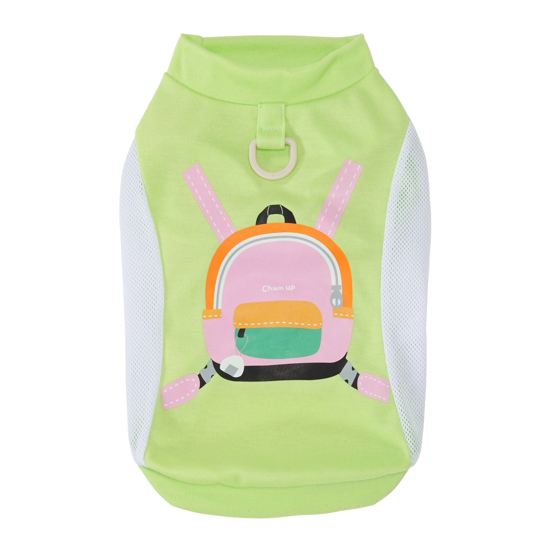 Backpack Print Dog & Cat Vest T-Shirt | Spring Summer Pet Clothing for Small Breeds