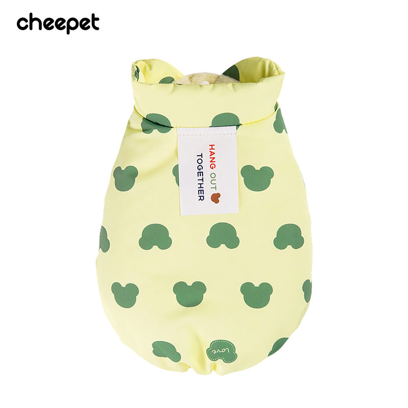 New dog Clothes Thickened Warm Teddy Corgi Windproof Vest Fall Winter Collection pet Cotton Jacket