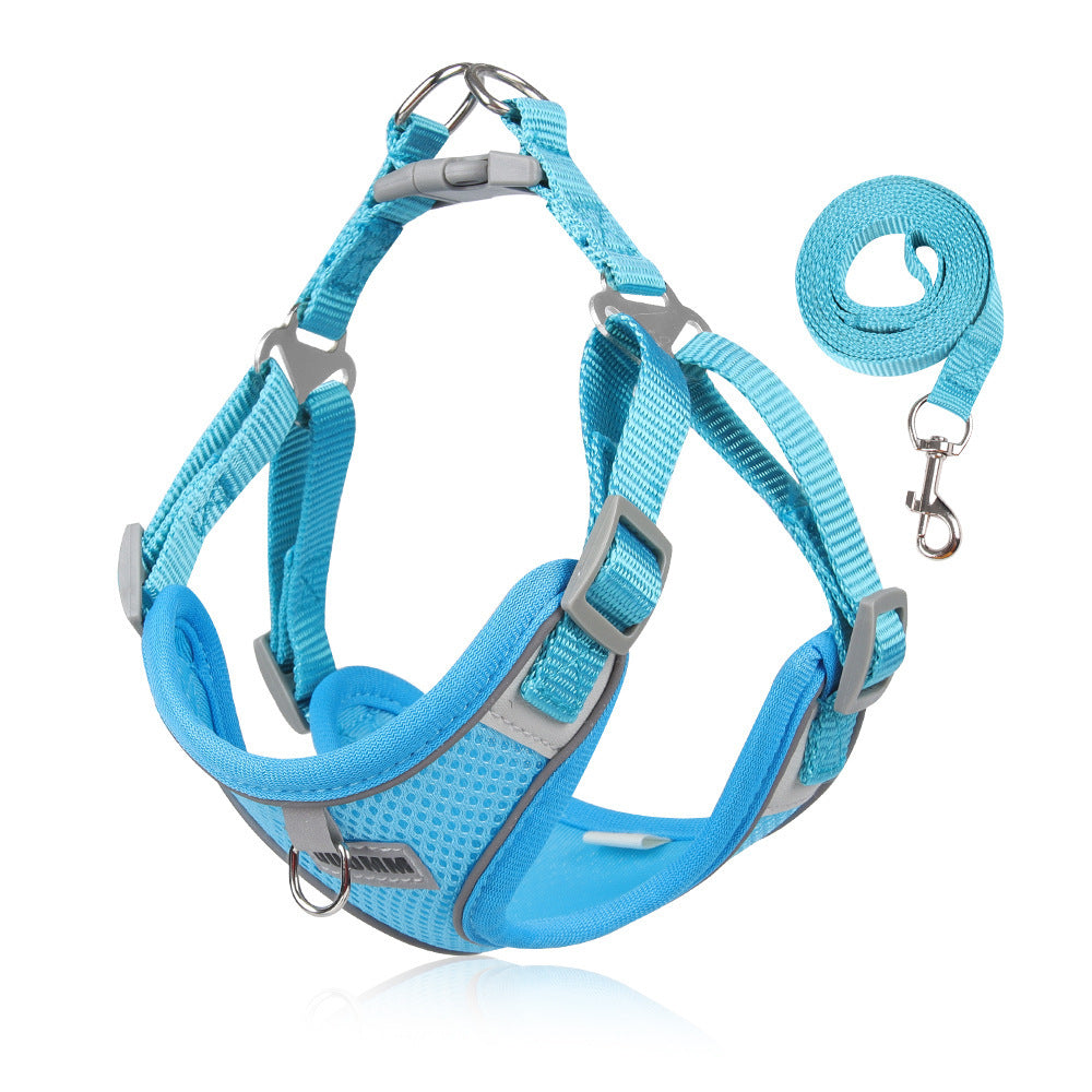 Summer New Leash Lightweight pet Harness Vest Breathable dog Harness
