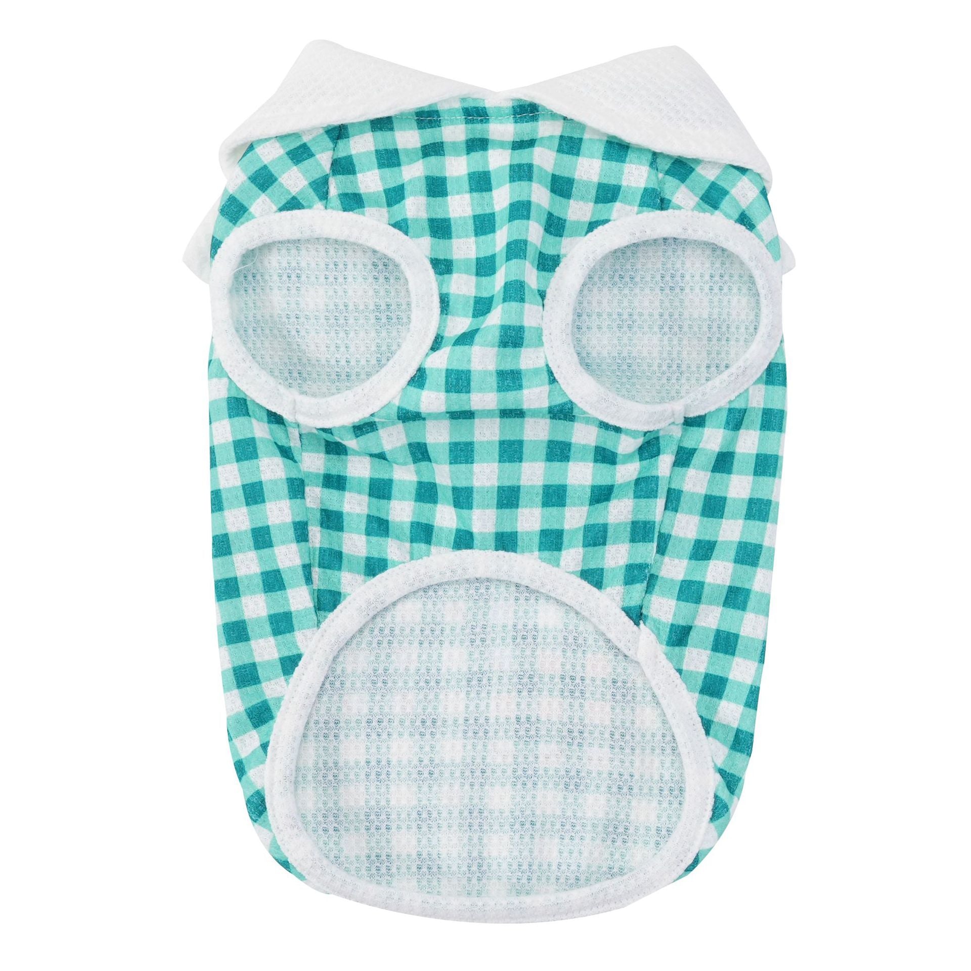 Pet clothes dog cat clothes pet apparel spring summer new pet vest 26 bow plaid t-shirt