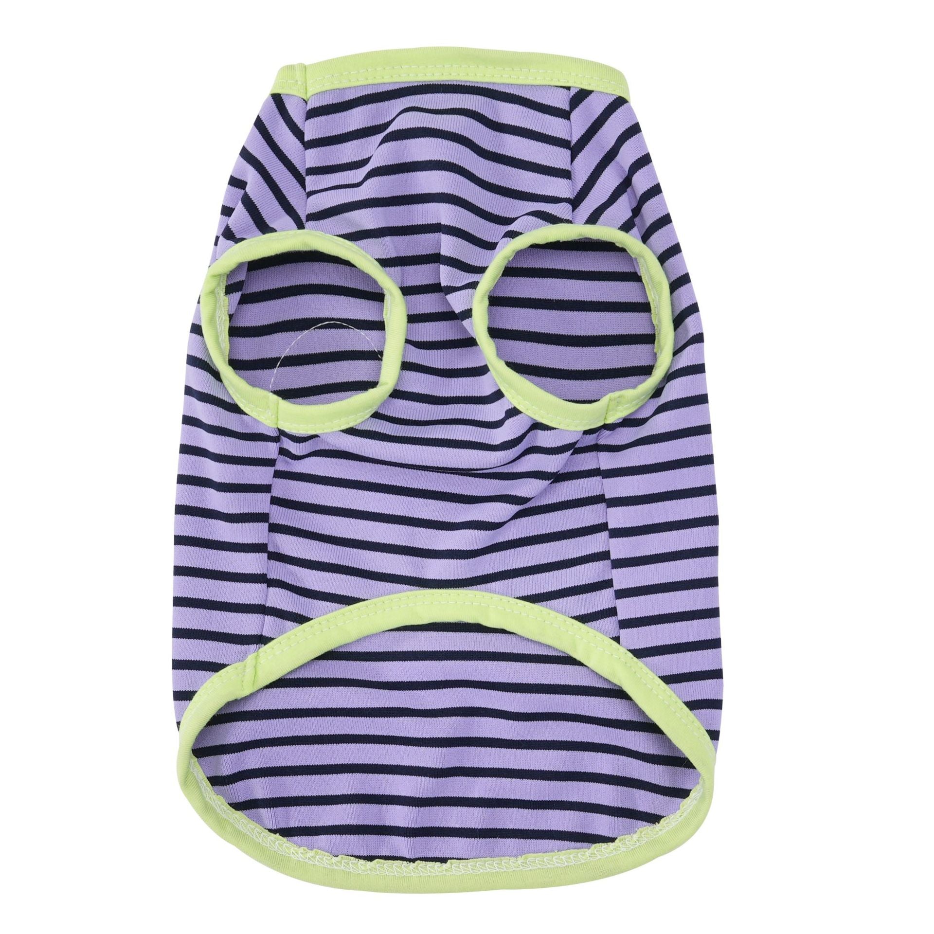 Pet clothes dog cat clothes pet apparel spring/summer new pet vest 26 dinosaur logo striped vest