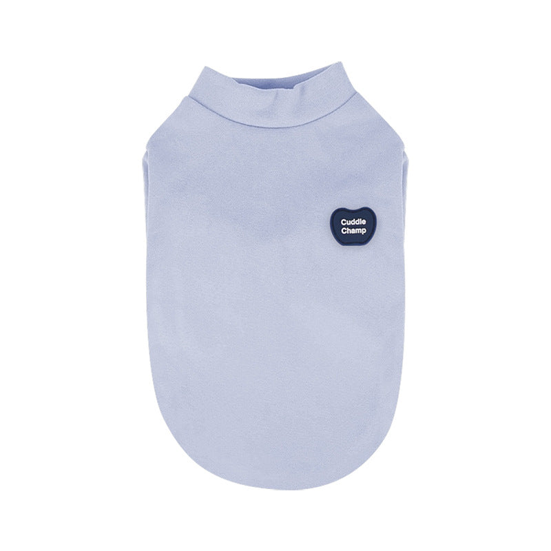 Instagram Style Fall Winter pet Undershirt Warm Solid Color Inner Wear Home Bichon Schnauzer dog pet Clothing