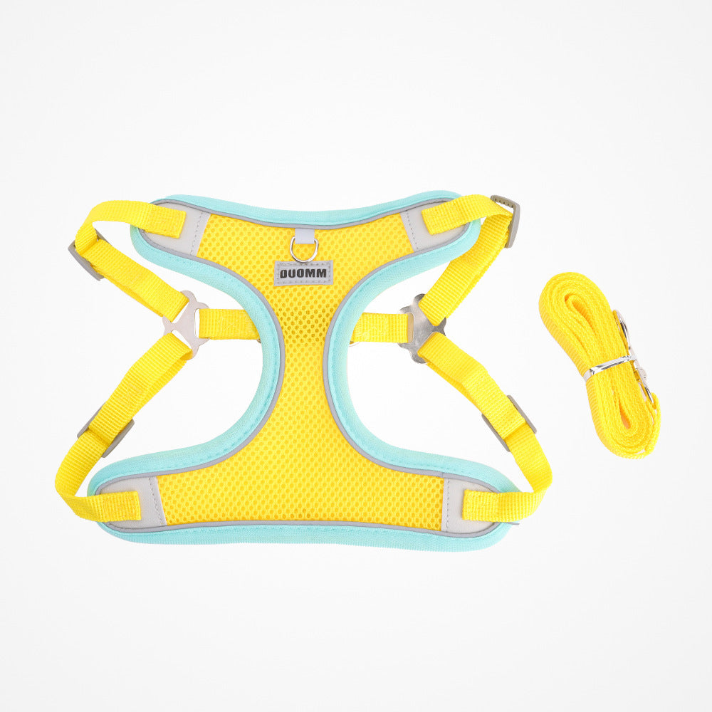 Summer New Leash Lightweight pet Harness Vest Breathable dog Harness