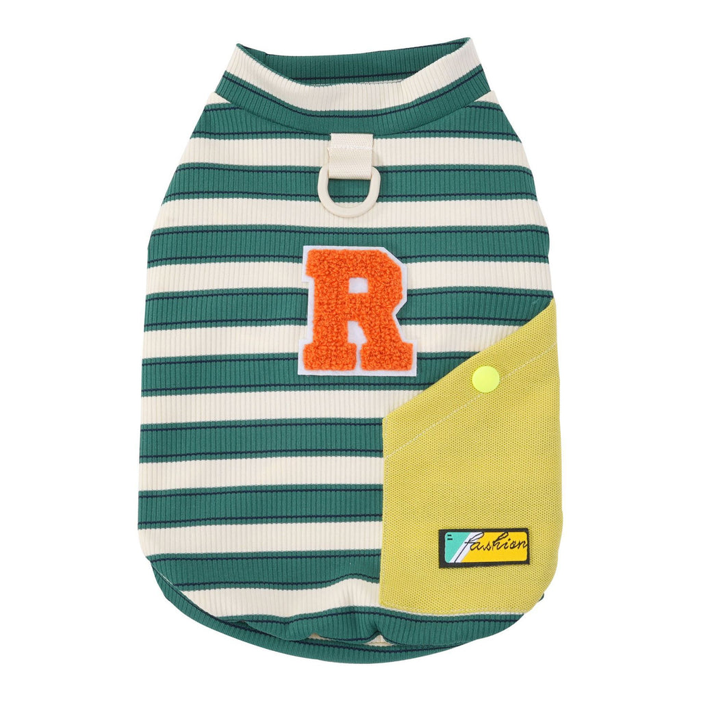Cross-border new arrival amazon korean pet clothes fashiontrendy puppy clothes summer thin breathable t-shirt