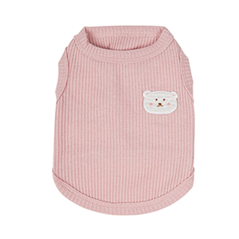 New pet Clothes Lightweight Breathable dog Vest Small Dogs Teddy Bichon Summer