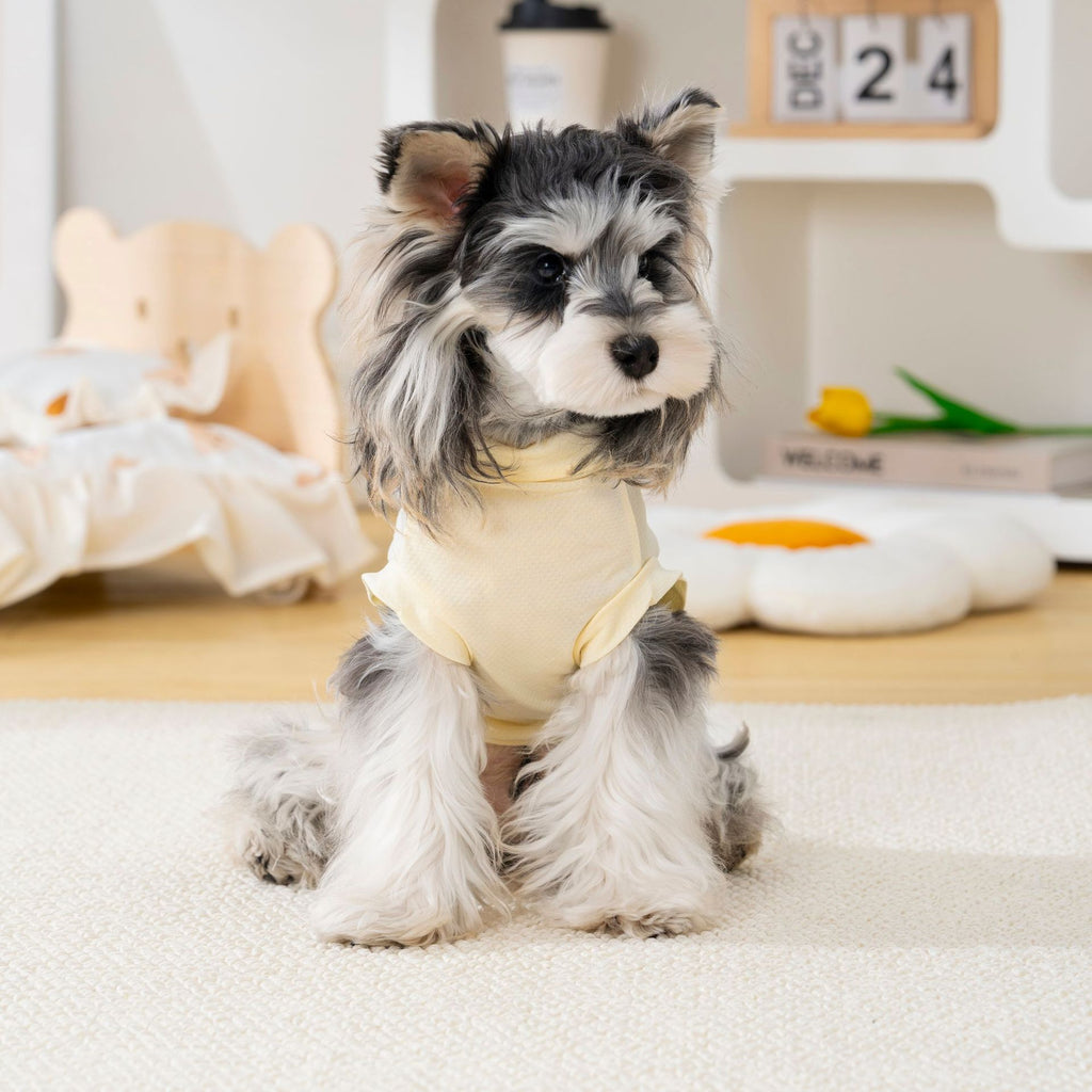 Ice silk lightweight sun protection dog clothes pet clothes cool clothes summer breathable 26 ice silk stereo bear t-shirt