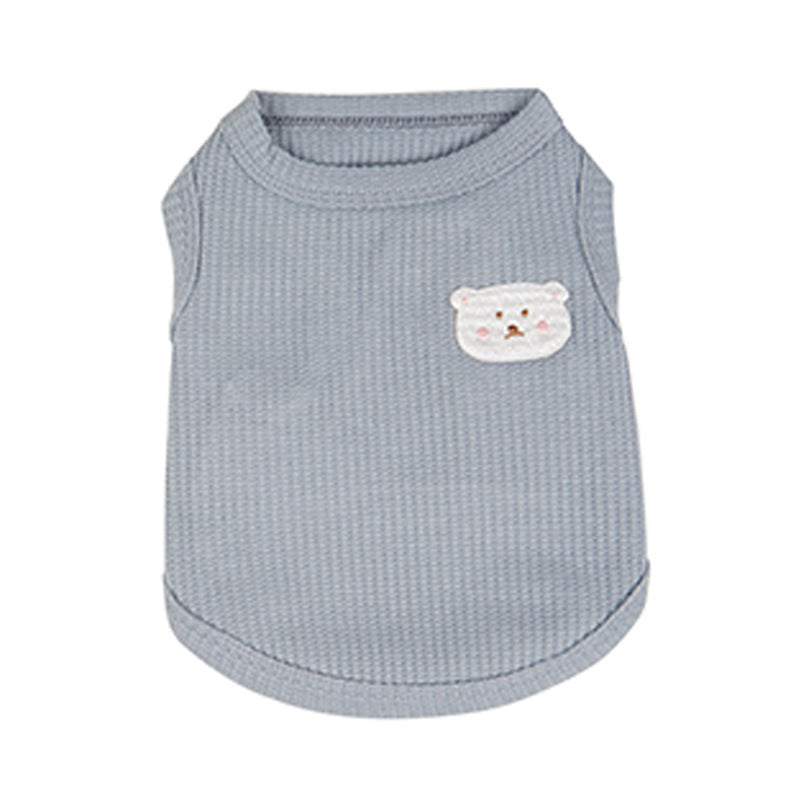 New pet Clothes Lightweight Breathable dog Vest Small Dogs Teddy Bichon Summer