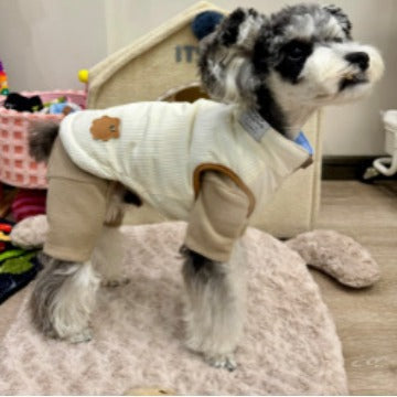 Fall Winter Warm Thickened Color Block pet Vest Teddy Bichon Pomeranian Small Dogs dog Clothes Wholesale