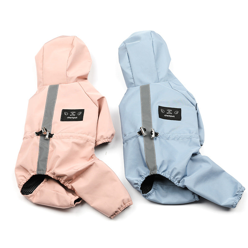 Oemcustom pet Clothes Leash-friendly Waterproof dog Raincoat Small to Medium Dogs Night Reflective pet