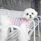 pet Spring Summer Striped Color Match Vest Teddy Schnauzer Bichon dog Clothes Wholesale