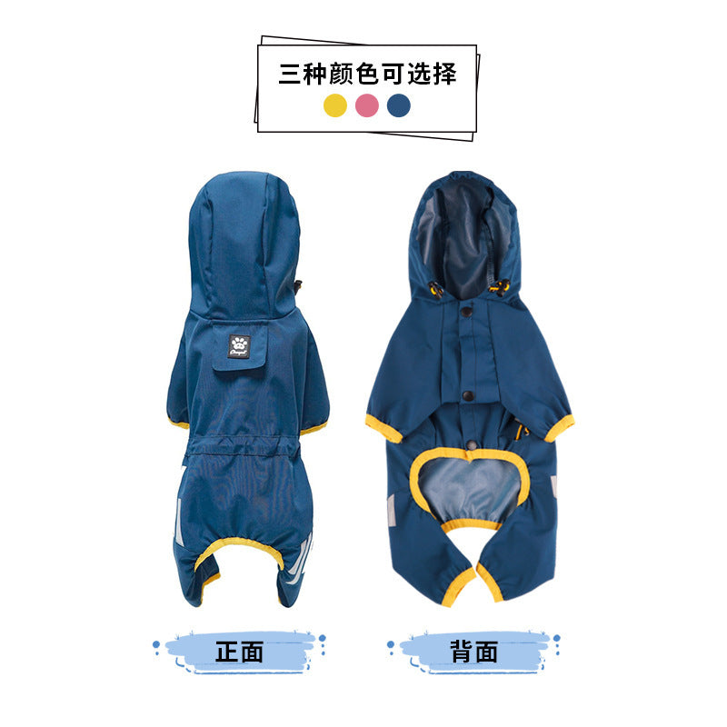 dog Raincoat Outdoor Waterproof Bichon Pomeranian Small to Medium Dogs pet Clothes Wholesale