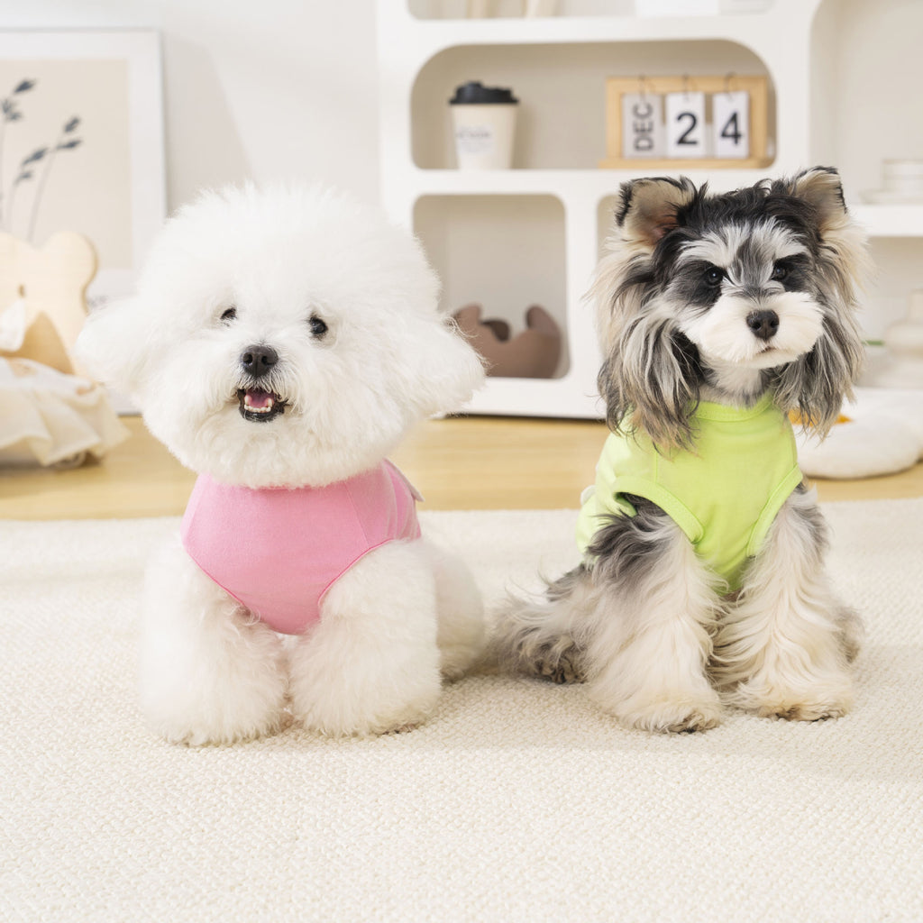 Dog vest cat clothes pet clothes cool clothes summer breathable t-shirt 26 color palette vest