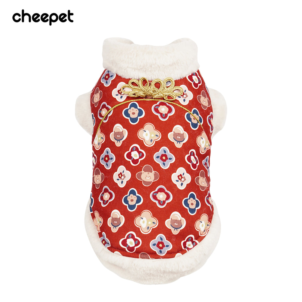 pet Winter Thickened Warm Clothing Medium dog Teddy Bichon dog Clothes