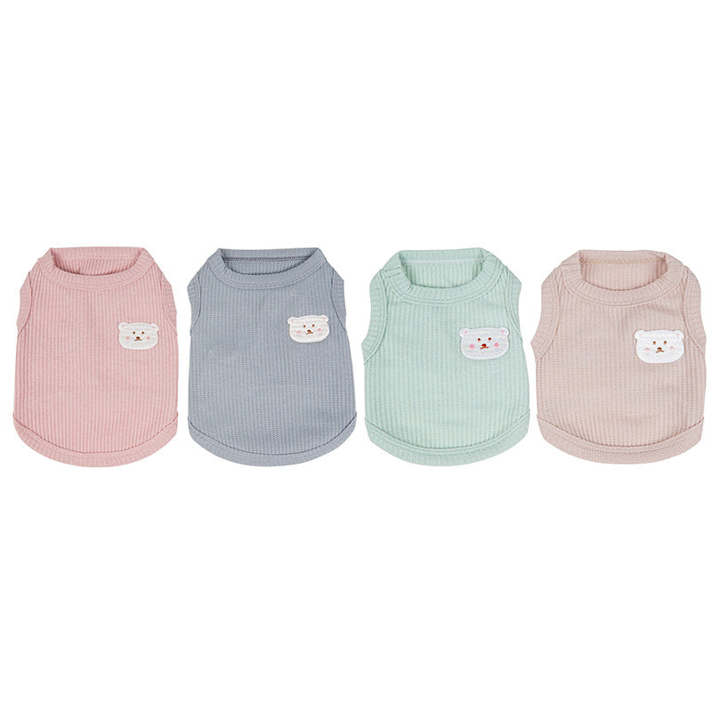 New pet Clothes Summer Teddy Bichon Small to Medium Dogs Lightweight Breathable dog Vest Wholesale