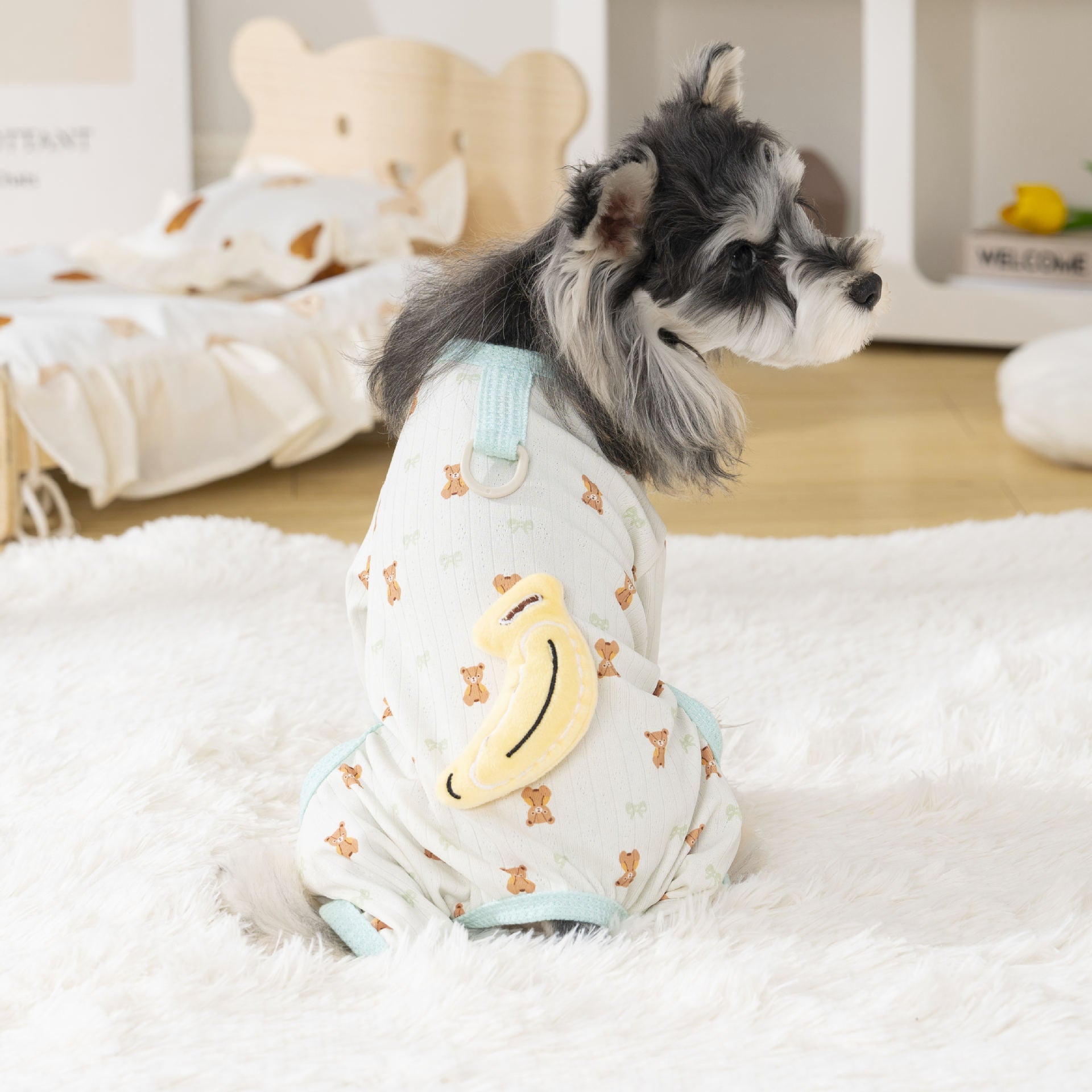 Pet dog four-leg pants pet dog home clothes cat home clothes pet dog clothes 26 banana home four-legs