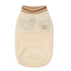 Pet clothes dog clothes pet apparel t-shirt spring/summer new pet vest 26 bear head embroidered t-shirt