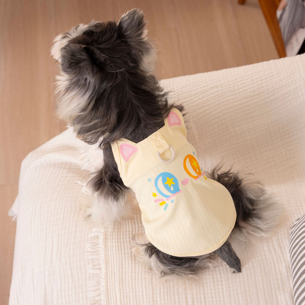 Pet clothes pet dog vest pet clothing suspenders spring summer new style 26 cute cat printing suspenders