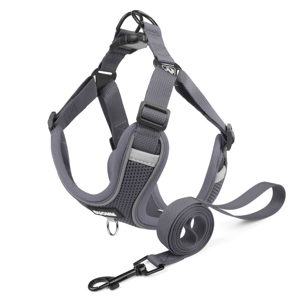 pet Leash Outdoor Corgi Harness French Bulldog dog Harness Vest Breathable Walking