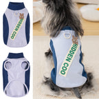 Pet cat & dog clothes - spring/summer lightweight vest for small breeds (bichon, teddy, schnauzer) - color block design, breathable