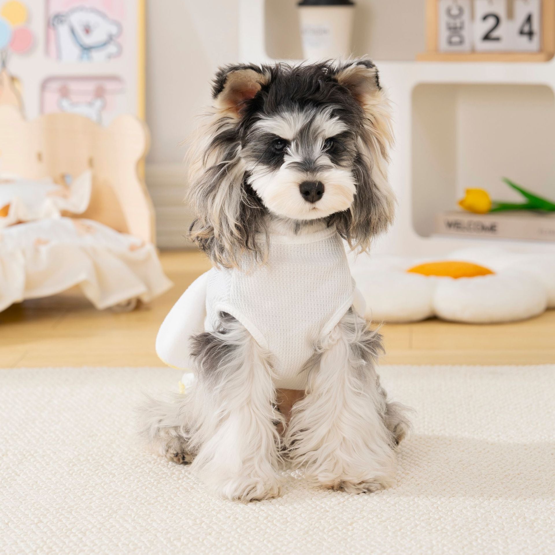 Pet clothes dog cat clothes breathable pet clothing spring and summer new pet vest 26 little elephant vest