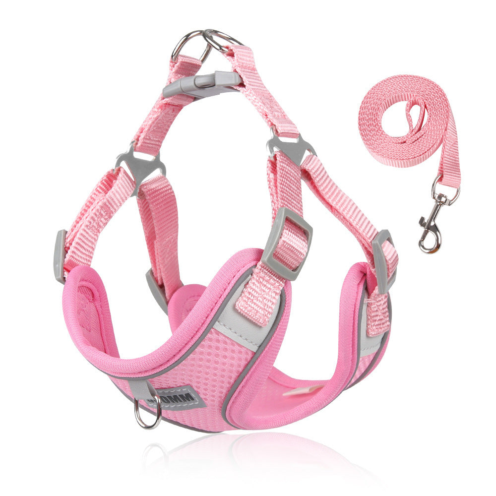 Summer New Leash Lightweight pet Harness Vest Breathable dog Harness