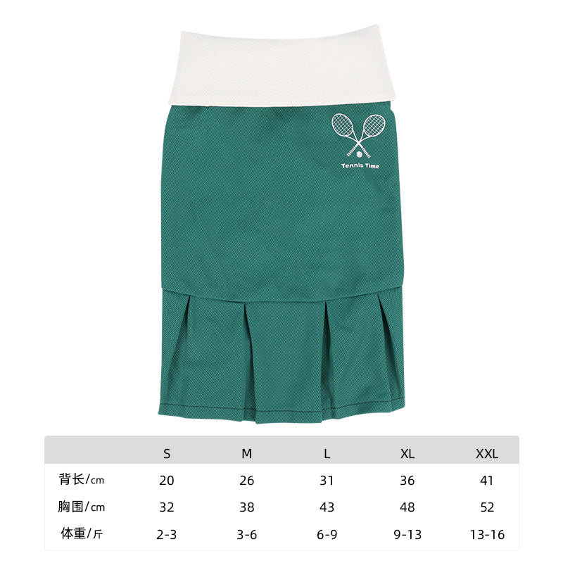 dog Tennis Dress pet Summer Cute Wholesale Sleeveless