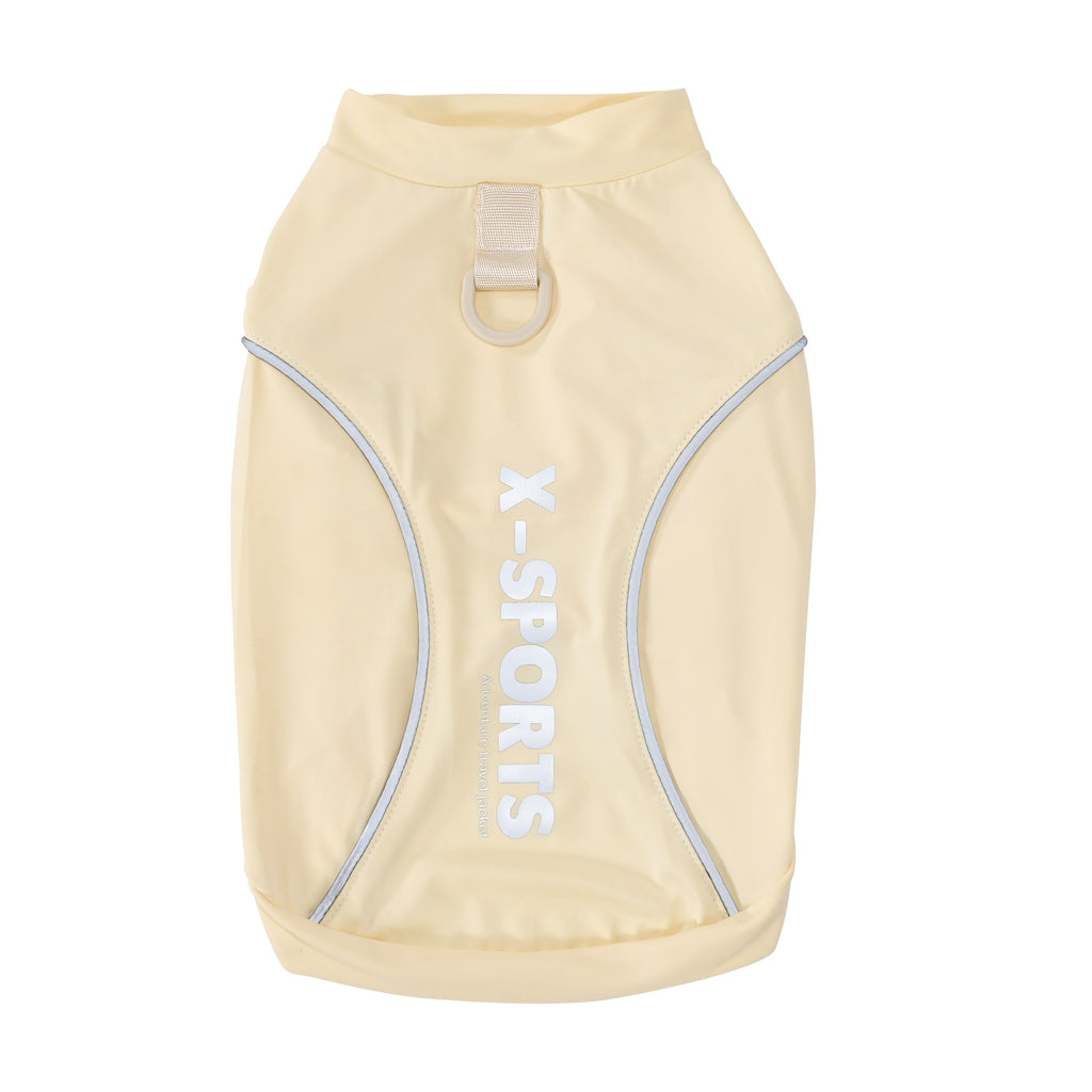 Pet clothes dog clothes pet apparel spring/summer new reflective pet t-shirt luminous 26 reflective sports t-shirt