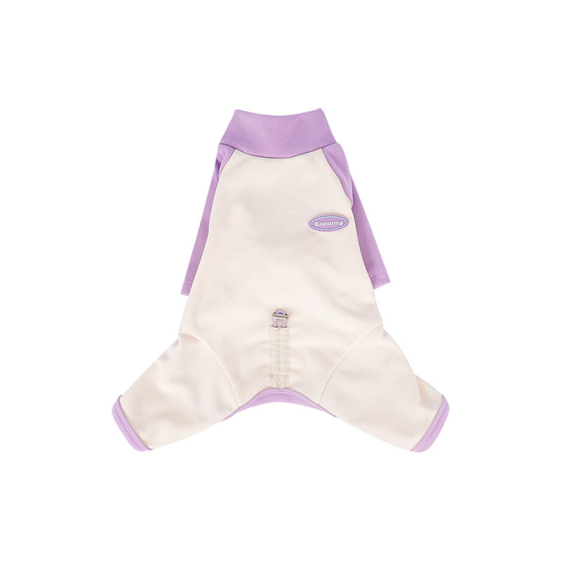 Fall Winter Inscolor Block Undershirt Warm Inner Wear Teddy Schnauzer