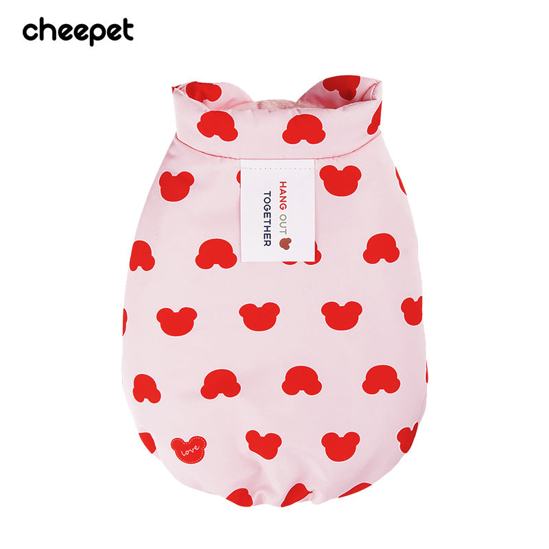 New dog Clothes Thickened Warm Teddy Corgi Windproof Vest Fall Winter Collection pet Cotton Jacket