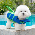 Pet dog leashable life jacket swimsuit - small, medium, and large breed life vest with tail - size 26