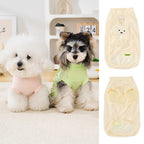 Ice silk lightweight sun protection dog clothes pet clothes cool clothes summer breathable 26 ice silk stereo bear t-shirt