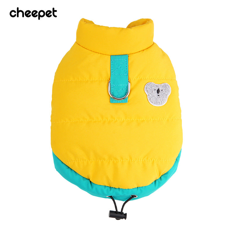 Fall Winter New Thickened Cotton Jacket Warm pet Teddy Corgi Outdoor pet Clothes Wholesale