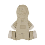 pet Cotton Jacket Winter Warm Small to Medium Dogs Hooded Windproof Waterproof Leash dog Clothes