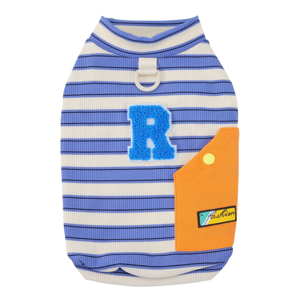 Cross-border new arrival amazon korean pet clothes fashiontrendy puppy clothes summer thin breathable t-shirt