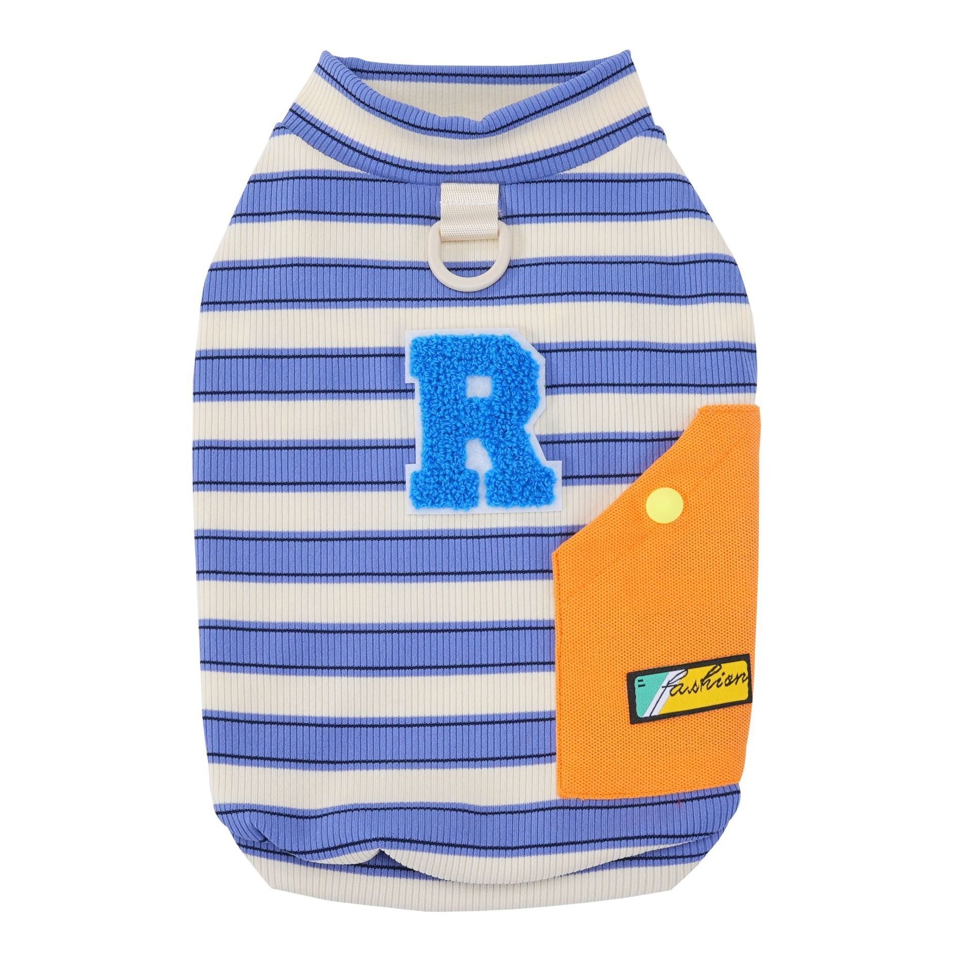 Cross-border new arrival amazon korean pet clothes fashiontrendy puppy clothes summer thin breathable t-shirt