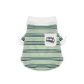 pet Four Season Striped Lapel Base Layer Poloschnauzer Corgi Fashion dog Clothes Wholesale