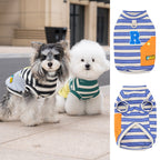 Cross-border new arrival amazon korean pet clothes fashiontrendy puppy clothes summer thin breathable t-shirt