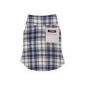 pet Fall Winter Plaid Shirt Color Match Lapel Anti-shedding Outerwear Schnauzer Bichon dog Walking