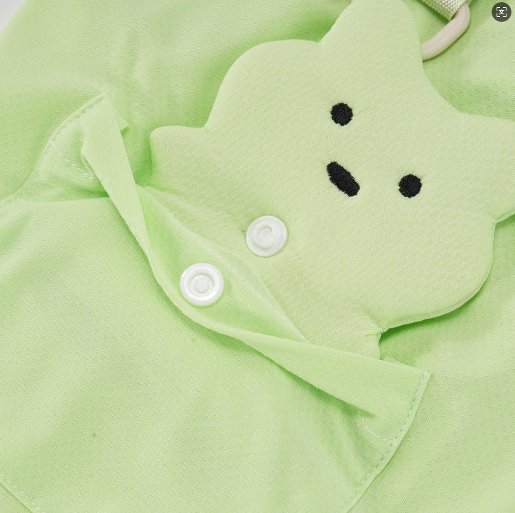 Ice silk lightweight sun protection dog clothes pet clothes cool clothes summer breathable 26 ice silk stereo bear t-shirt
