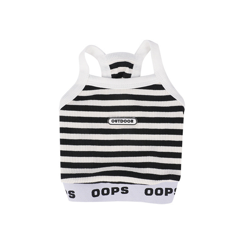 Striped Spring Summer Fashion Striped Vest Inner Wear Korean Style dog pet Clothes